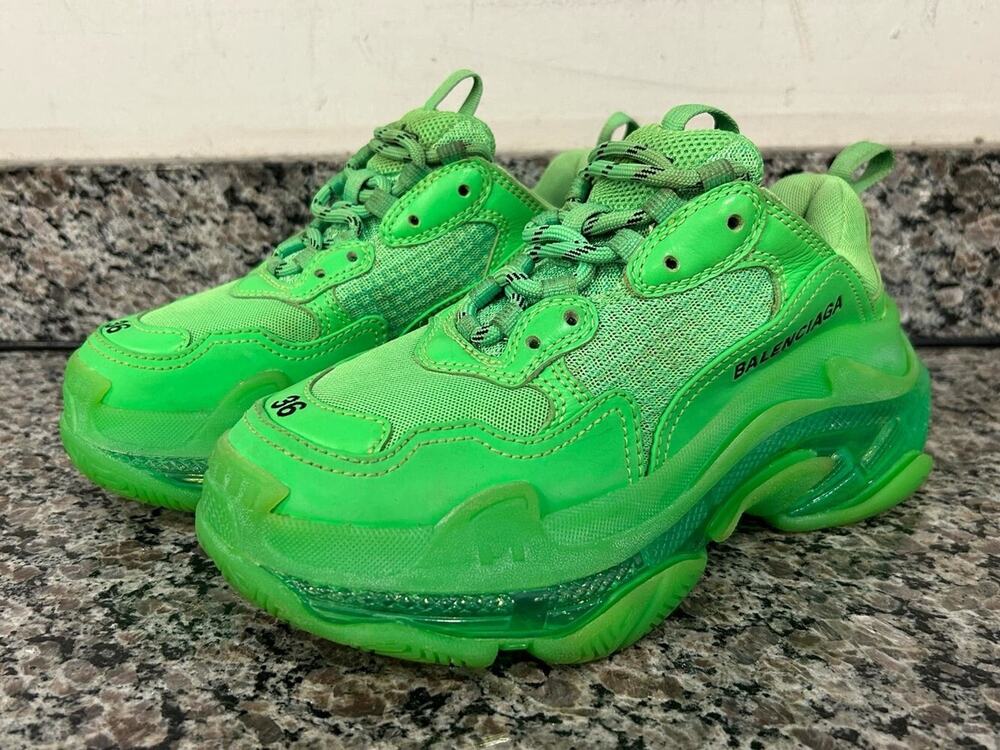 Balenciaga Triple S Green Women's EU 36 US 6 SPB-SAL (344262)